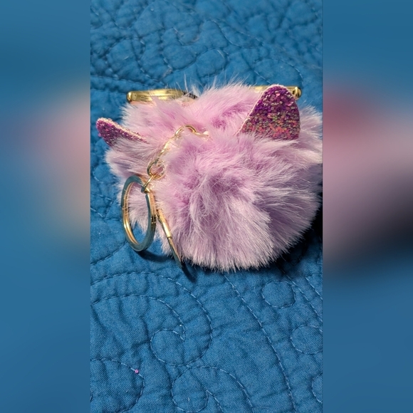 New Cute Owl Keychain with Pink and Purple Accents - Picture 6 of 7